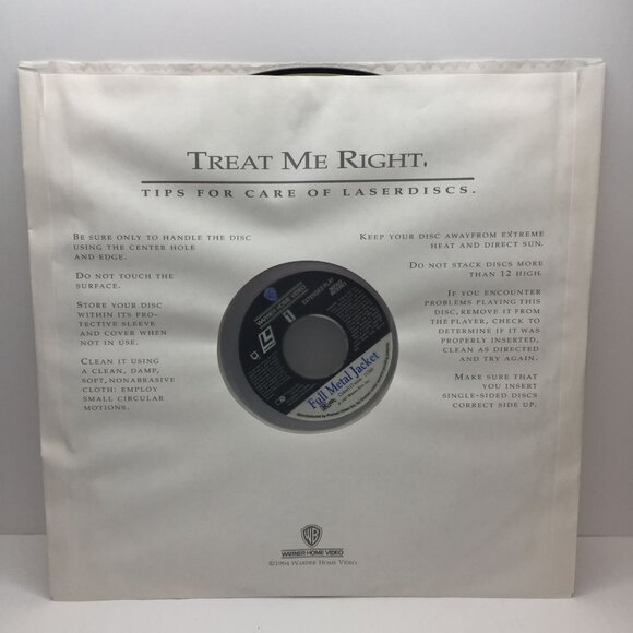 Full Metal Jacket Stanley Kubrick Laser Disc Best War Movie Modine Baldwin Ermey - Picture 9 of 10